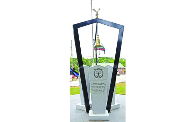 The Franklin County Public Safety Memorial was dedicated last year. The sheriff’s office has received $1,000 to help maintain the monument.
