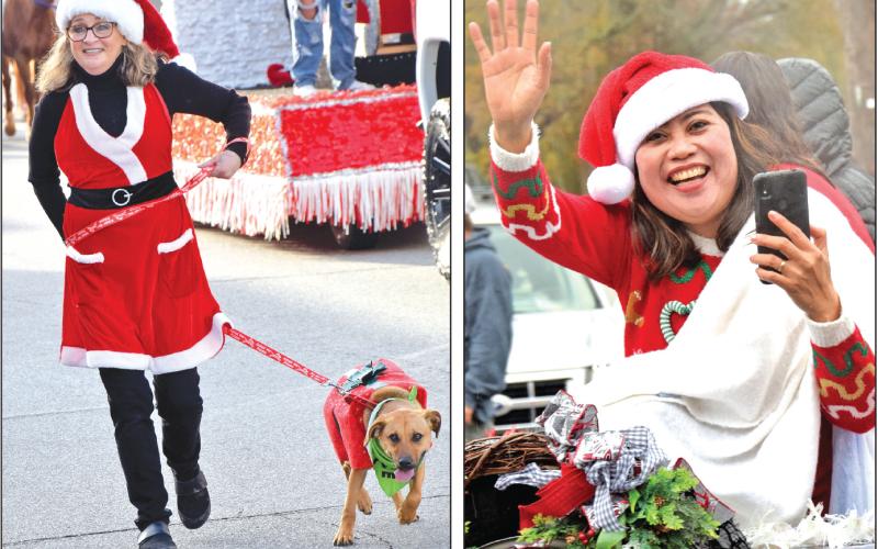 Smiles – human and canine alike – abounded Saturday and Sunday as the Canon and Lavonia Christmas Parades were held. The Royston Parade of Lights will round out the parade schedule this Saturday at 5 p.m. (Photos by Scoggins)