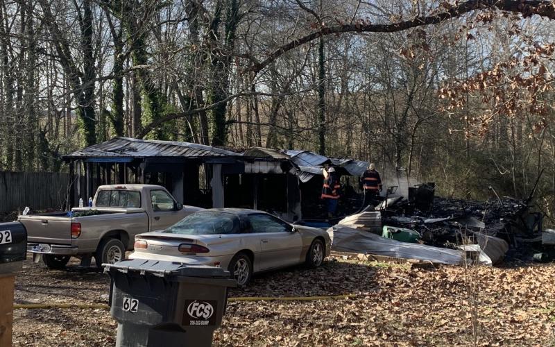 A fire on Buttercup Lane in Gumlog destroyed a family’s home and claimed one life on Christmas Eve. (Photo courtesy of the State Insurance Commissioner’s Office)