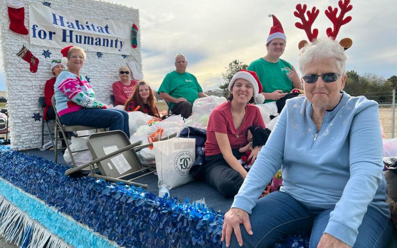Franklin County Habitat for Humanity board members and volunteers hand out stuffed animals every year during the Lavonia Christmas Parade.