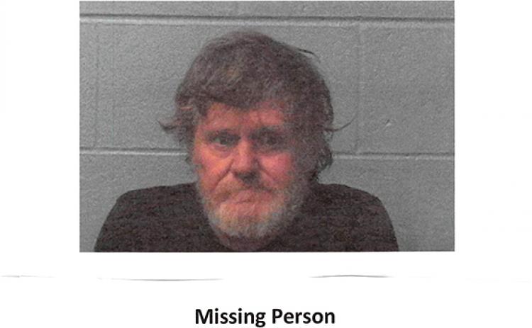 The Franklin County Sheriff Office received a report June 8 at about 2:30 p.m. that George Allen Gray, 62, of Roach Road was missing and last seen June 4.