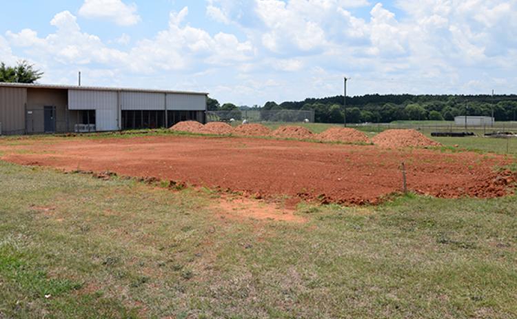 Grading is complete for an addition to the Northeast Georgia Animal Shelter as fundraising for the new building is ongoing.