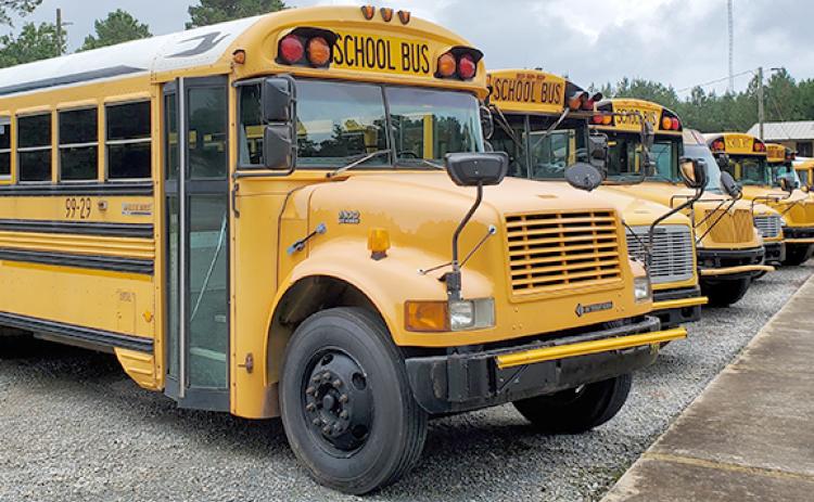 The Franklin County School System is seeking school bus drivers due to a shortage that has led the system to combine some routes and alter how children are dropped off. (Photo by Sinclair)