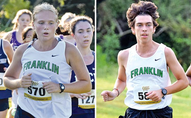 Kadyn Crowe and Josiah Lester have been key contributors to Franklin County High School’s state-ranked cross country teams this season.