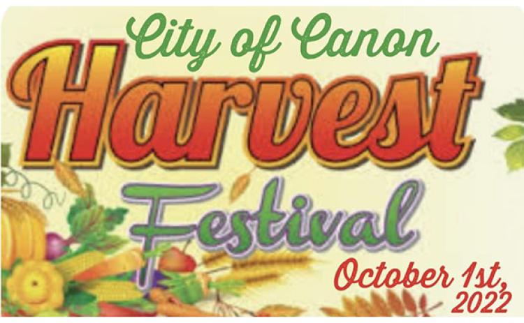 The Canon Harvest Festival will be held Oct. 15 from 9 a.m. to 10 p.m. in downtown Canon. It had been scheduled for Oct. 1.