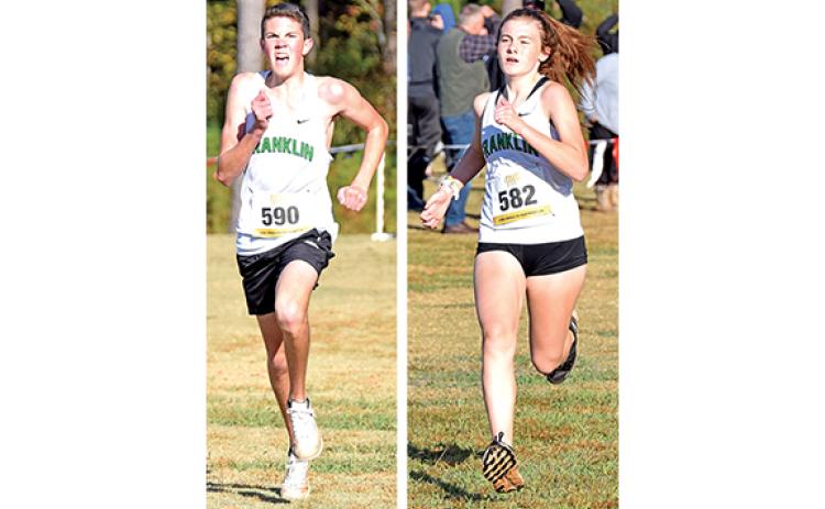 Will McConnell and the Franklin County Lions and Abigail Howie and the Lady Lions (both pictured at the Region 8AAA meet) will run Saturday in the State Cross Country Meet in Carrollton. The goal for each team is to finish in the state’s Top 10.