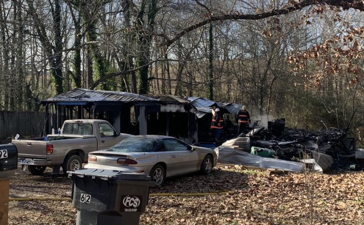 A fire on Buttercup Lane in Gumlog destroyed a family’s home and claimed one life on Christmas Eve. (Photo courtesy of the State Insurance Commissioner’s Office)