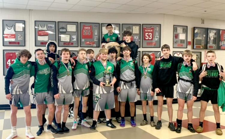 The Franklin County High School wrestling team placed first over the weekend at the Winder Barrow Duals.