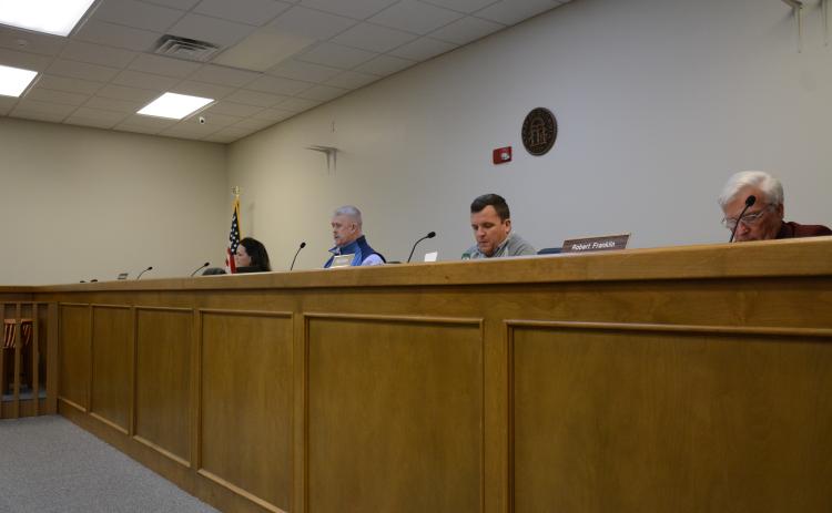 Jeff Jacques presided over his first meeting as chairman of the Franklin County Board of Commissioners Monday.