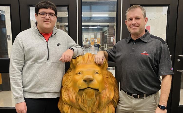 Levi Thomas (left) was named FCHS STAR Student of the Class of 2023. He chose Kenny Floyd (right) as STAR Teacher.