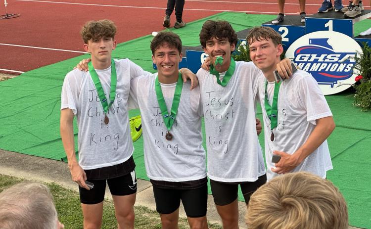 The Franklin County track teams brought home a host of medals from the Georgia Track and Field State Championships last week in Albany. Franklin had three athletes and one relay team medal in six events at the Class AAA championship meet.