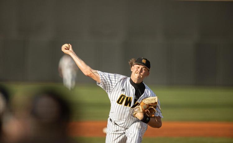 Blake Wehunt had a strong season with the Kennesaw State Owls in 2023 before being drafted by the Boston Red Sox Monday. (Photo courtesy of Kennesaw State University’s www.ksuowls.com)