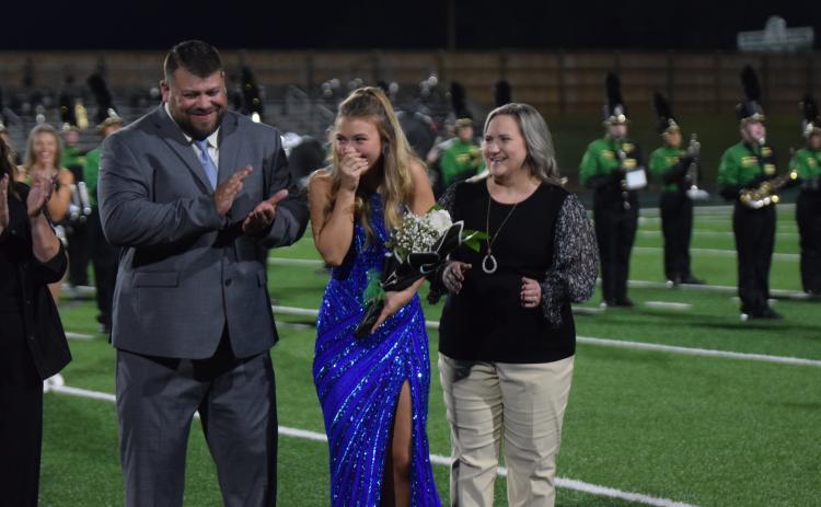 During halftime of Friday’s football game, Franklin County High School recognized its 2023 Homecoming Court and crowned Josey Kate Fowler the 2023 Homecoming Queen.