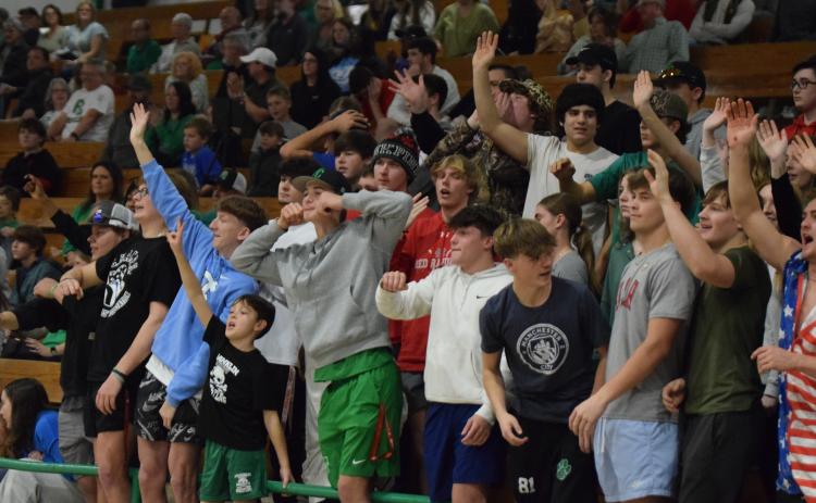 The Franklin County Lions and Lady Lions swept rival Stephens County Friday night in an electric atmosphere in the Lion’s Den. The boys won 59-55 in overtime, while the girls won 63-49