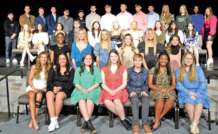 The honor graduates for the Franklin County High School Class of 2024 were honored Friday at the Franklin County Chamber of Commerce’s annual Honors Breakfast. (Photo by Scoggins)