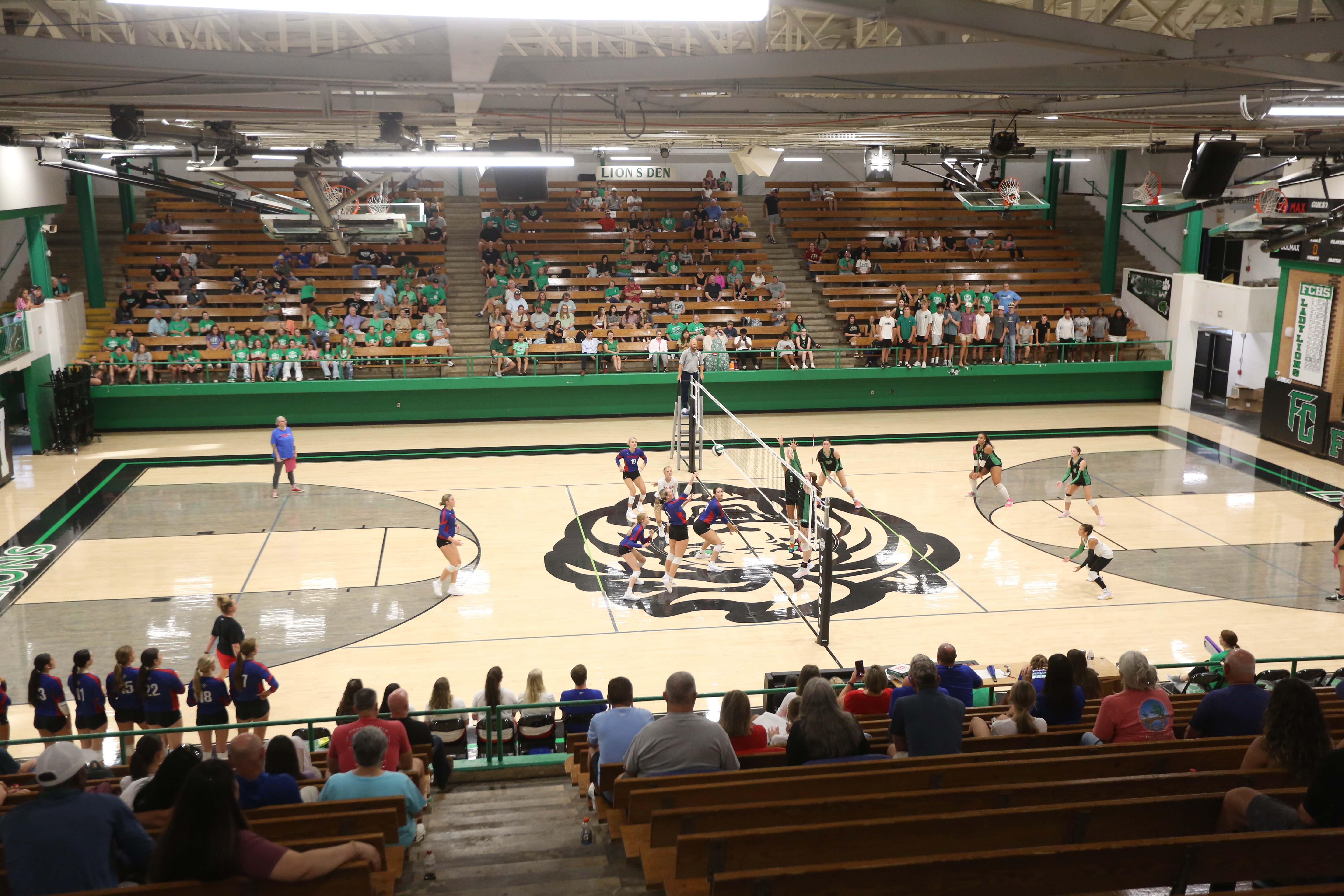 CARNESVILLE – Tuesday was a first in the more than 60-year history of the Franklin County High School Lion’s Den gym. FCHS hosted its first ever varsity volleyball game as the Lady Lions faced Jefferson.