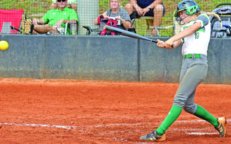 Seniors Kalyn Jinks, Kaleigh Fowler and Jaden Cheek (pictured) will be counted on for leadership as the Franklin County Lady Lions set out to defend their Class AAA state championship.