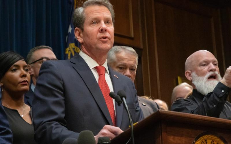 Georgia Gov. Brian Kemp announced Wednesday that schools will be closed for the rest of the school year and that he will issue a shelter-in-place order later this week.