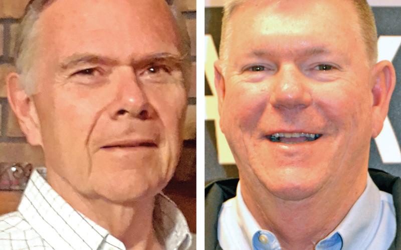 Challenger Gary Minyard (left) is facing incumbent Eric Burrell (right) in the race for the Post 1 seat on the Franklin County Board of Education.