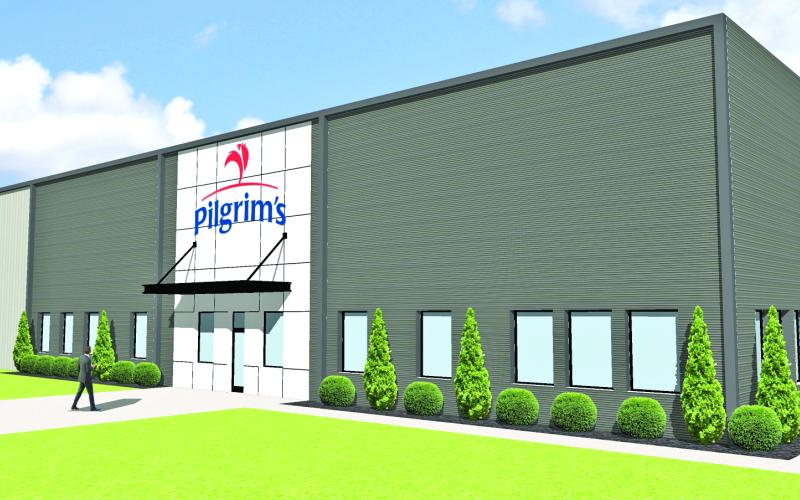 Zoning and permit applications submitted to Franklin County to allow the construction of a $70 million poultry rendering plant to make pet food ingredients were withdrawn last week by Pilgrim’s Pride but then resubmitted Tuesday just three hours before commissioners voted to impose a moratorium on such applications.