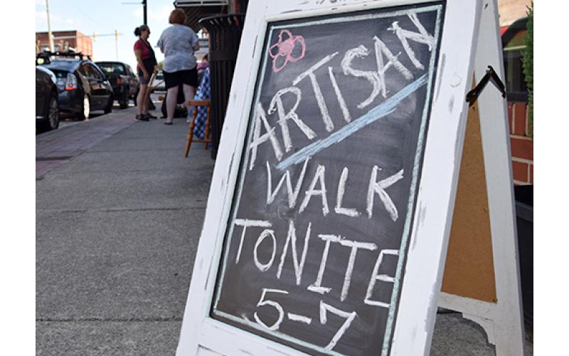 Artisan Walk is held on the third Thursday.