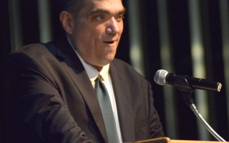 Teachers and staff will be getting a bonus and test scores are above the region’s average, Superintendent Chris Forrer announced at Monday’s Convocation.