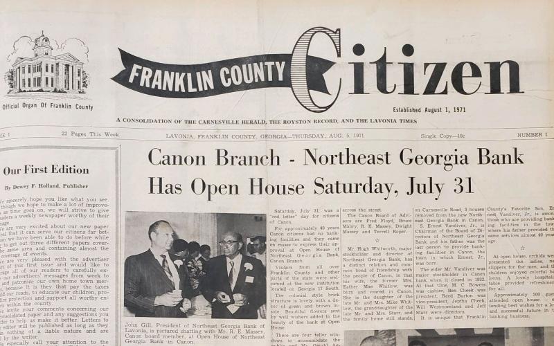 Call 706-356-8557 or come by 12150 Augusta Road in Lavonia and receive $10 off of year's subscription as we celebrate the Citizen's birthday!