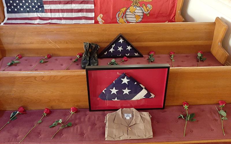 Seats were set aside for the 13 soldiers killed in Kabul on Aug. 26 during Sunday’s service at Lift Worship.