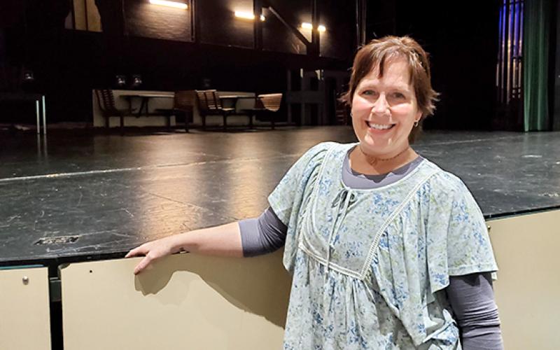 Charity Henry, drama teacher at Franklin County High School, is almost a 15-year breast cancer survivor. (Photo by Sinclair)