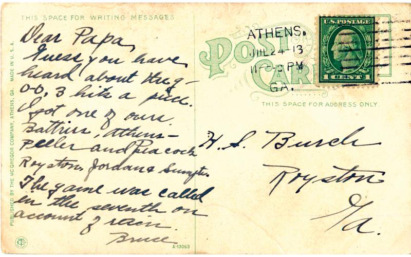 The purchase of a 1913 postcard an antique store in Athens sent Old Corner Hardware Store owner Kelley Tamplin on a quest that found connections to a previous owner of one of her buildings in downtown Royston.
