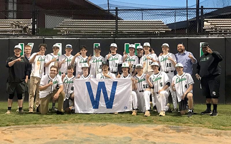 The Franklin County Lions clinched their second straight Region 8AAA championship by beating East Jackson Tuesday and with a loss by Oconee County to Hart County. (Photo courtesy of Candace Oliver)