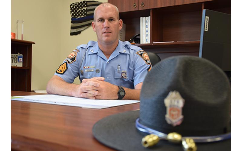 Sgt. 1st Class Richard Camran Fleming is the new commander of Georgia State Patrol Hartwell Post 52 in Lavonia. (Photo by Sinclair)