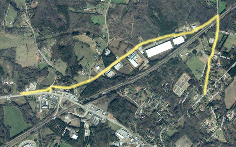 The City of Lavonia has identified Highway 328 from Highway 59 to Gerrard Road,  Gerrard Road from Highway 328 to Pleasant Hill Road, Pleasant Hill Road from Gerrard Road to Highway 17, Concrete Road (highlighted in photo) and Tiger Tail Road for possible annexation to the city limits.