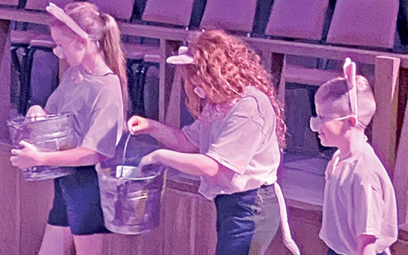 Fairy tale characters like the Three Little Pigs will come to life in the world of “A Christmas Carol” in “A Fairy Tale Christmas Carol,” which will be on stage Friday through Sunday at the Lavonia Cultural Center.