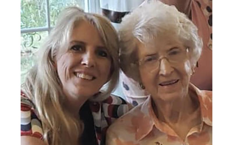 Connie Oliver and her mom Francine Elsner enjoy time together about four years ago. Elsner passed away two years ago, and Oliver recently started a nonprofit named after her.