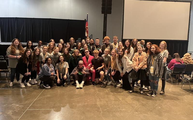 Forty members of the Franklin County High School Beta Club attended the Georgia Beta Convention in Savannah. The club won an award for 10 percent growth in the number of students attending convention.