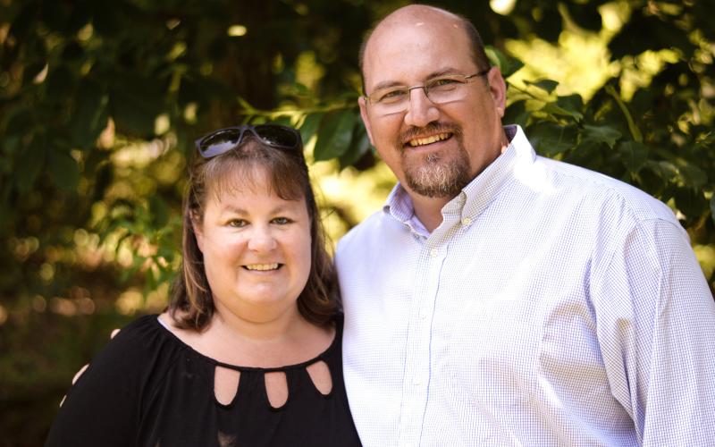 Carl Dekker, pictured with his wife Dawn, will take over duties as the Franklin County Schools’ assistant superintendent for operations in April.