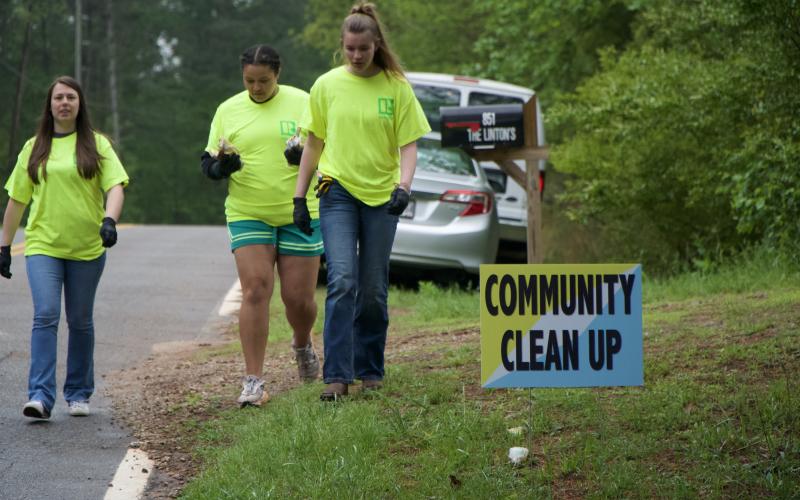 The Georgia Upstate Board of Realtors hosted a Community Clean Up Day Friday on Franklin County Boat Ramp Road.