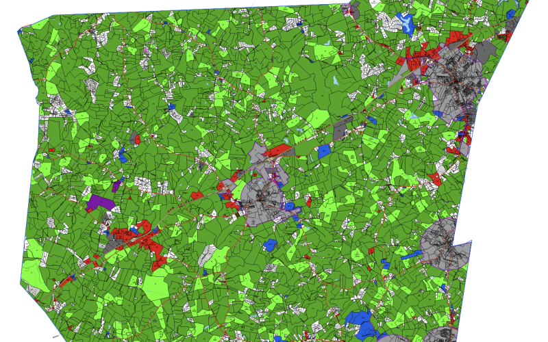 The Franklin County Planning Commission held a public hearing on Thursday to discuss 586 proposed changes to the official zoning map of the Unified Development Code.
