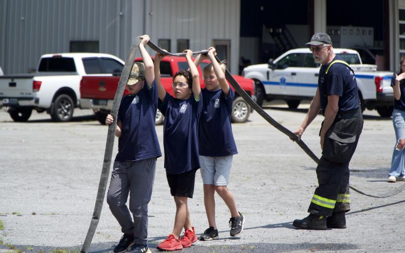 The Carnesville Fire Department held its second annual Junior Firefighter Day Thursday to give 24 fourth and fifth grade students hands-on fire and rescue experience from departments in the area.