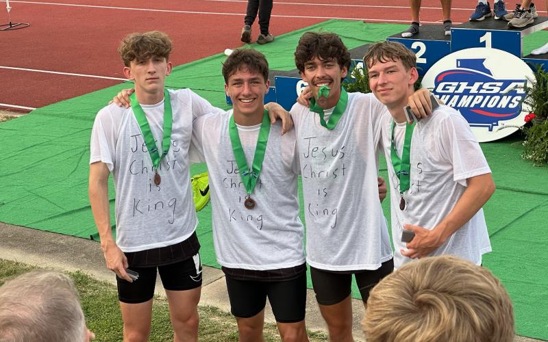 The Franklin County track teams brought home a host of medals from the Georgia Track and Field State Championships last week in Albany. Franklin had three athletes and one relay team medal in six events at the Class AAA championship meet.