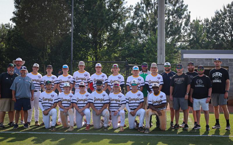Franklin County Lions (from left) Dee Oliver, Rylan Tamplin and Duncan Beasley were members of Team Georgia in Thursday’s FCA2023 Georgia/South Carolina Classic All-Star contest held at Emmanuel College. (Photos by Scoggins)