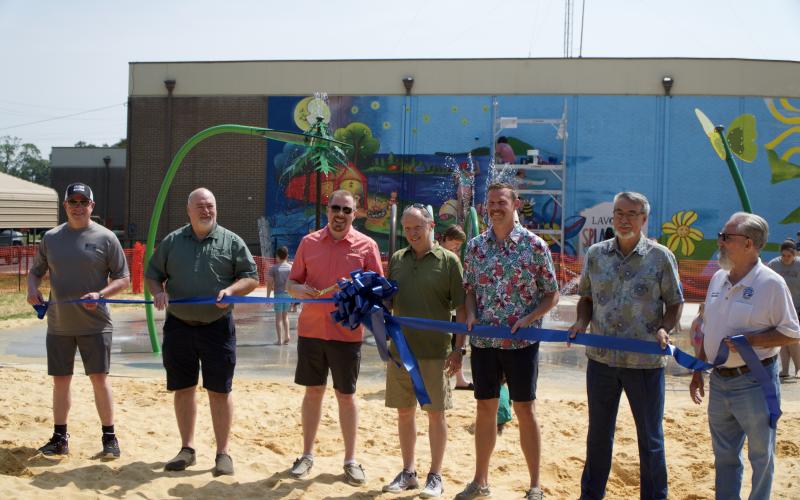 The Lavonia City Council held a grand opening ceremony Saturday for the City Park Splash Pad behind City Hall.