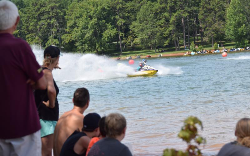 Jet skis and personal water craft sped over the waters of Lake Hartwell Saturday and Sunday, spraying water and thrilling fans during the 2023 Liqui Moly Pro Watercross National Championship Tour stop at Tugaloo State Park.