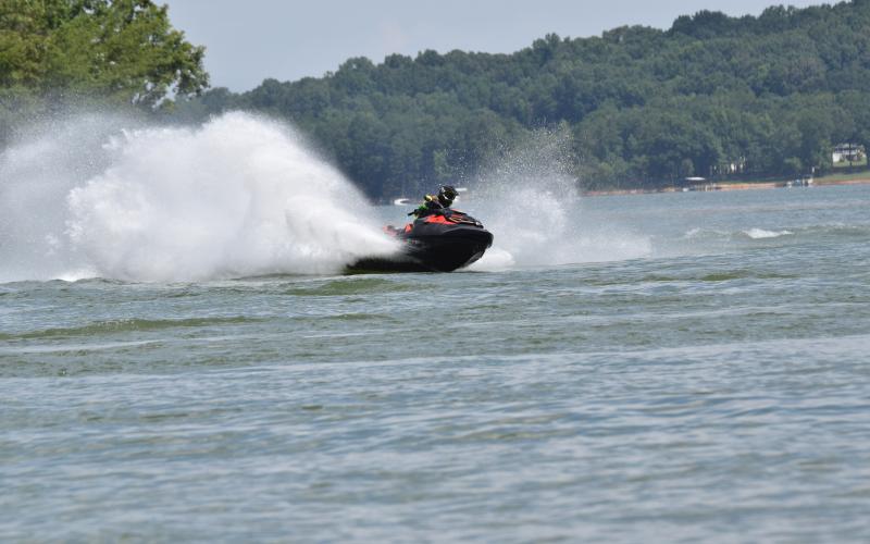 Jet skis and personal water craft sped over the waters of Lake Hartwell Saturday and Sunday, spraying water and thrilling fans during the 2023 Liqui Moly Pro Watercross National Championship Tour stop at Tugaloo State Park.