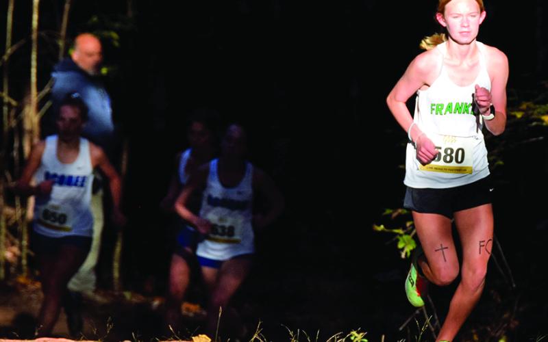 Sophomore Megan Hightower will look to post another strong season for Franklin cross country in 2023.
