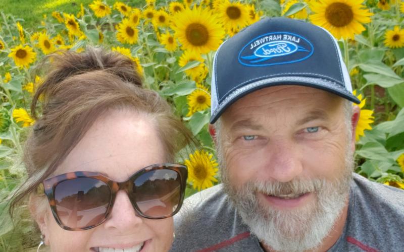 Yvette Hood honored her grandmother Bonnie Canady this summer with a third annual sunflower garden planted in memory of her.