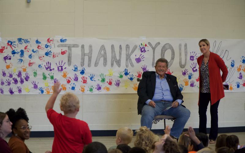 State Rep. Alan Powell visited the Franklin County Head Start/Georgia Pre-K Tuesday to help children celebrate Georgia Pre-K Week.