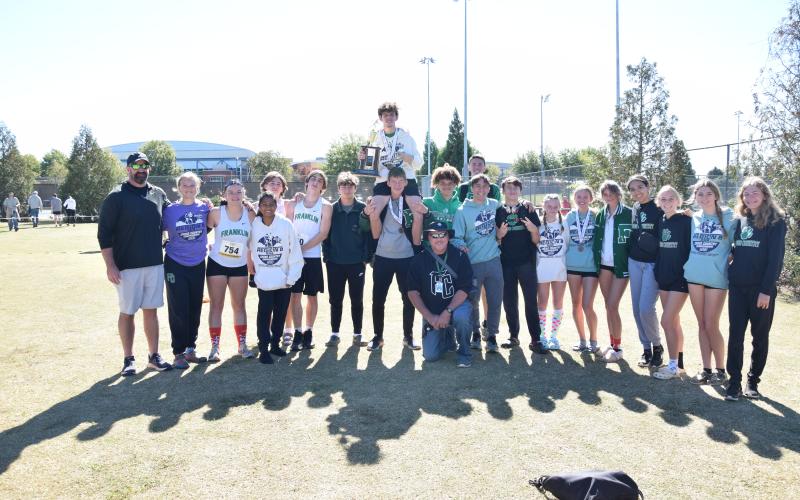 The Franklin County Lion and Lady Lion cross country teams each qualified for state after their finishes at the Region 8AAA meet Saturday in Bogart. (Photo by Scoggins)