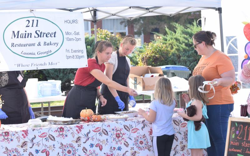 Cakes and all kinds of other delicious items were available Saturday at the first Taste of Lavonia event held downtown.
